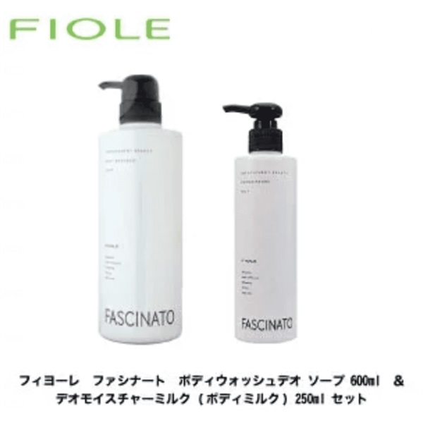 フィヨーレ ファシナート ボディウォッシュデオ ソープ 600ml  & デオモイスチャーミルク (ボディミルク) 250ml セット